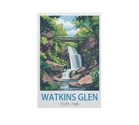 Watkins Glen, Parc de l'État de New York,Adultes Puzzle 1000 Pièces pour Adolescents Adultes Jeux De Casse-tête Amusants Puzzle en Papier(50x70cm)-GD9