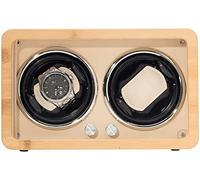 Watner Winder Automatic Watch Winder, Watch Winders Double-Slot Montres Enrouler l'appareil en Bois Boîte de Rangement Double Power Watch Motor Motor Watch House House Hold Good Times Winder