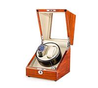 Watner Winder Automatic Watcher Winder Wood Solid Double Watch Winder Box pour les montres automatiques 4 Mode de rotation prend en charge le moteur silencieux de chargement USB (A) Watch Winder