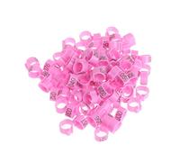 Watreketal 100 Pcs Poulet Birgs De Jambes Jambe Dinde Colorée Bands D'identité Dinde Clip Bandes Volaille pour Pigeons Birds 10 Mm Toys Africain Gris Gris Perrotes Grands Birds Conure Pièces