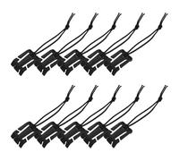 Watreketal 10pcs Sports Management Attaching Pinmps Backpack Buckle Backle Gear Clip Dominators avec Elastics String Gear Clip