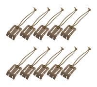 Watreketal 10pcs Sports Management Attaching Pinmps Backpack Buckle Backle Gear Clip Dominators avec Elastics String Gear Clip