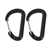 Watreketal 2pcs Spring Snaps Hook Small Mountaineering Buckle D Clip en Forme De À Grimpant Carabiner Kekchains Metal Spring Mountaine De Boucle