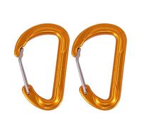 Watreketal 2pcs Spring Snaps Hook Small Mountaineering Buckle D Clip en Forme De À Grimpant Carabiner Kekchains Metal Spring Mountaine De Boucle