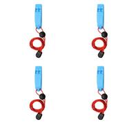 Watreketal 3. Sangle de cou réglable 120 dB Sifflets 4 pcs Sécurité Signalisation pour la pêche, le kayak, la natation en plein air Compact