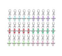 Watreketal 30pcs Blessing Keynchain Pour Infirmière Docteur Professeur Invité Baptême Baby Showers Birthday Wedding Giveaway Angel Charm
