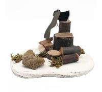 Watreketal Accessoires de décoration pour maisons de poupées, 1:12 réaliste, champ, scènes de campagne, ornements de jardin miniatures, cadeau pour femmes et hommes, maisons de poupées, accessoires de