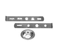 Watreketal Accessoires pour hachoir à viande en acier inoxydable - Texture métallique - Pour plusieurs besoins de cuisson et de cuisson - Presse à biscuits