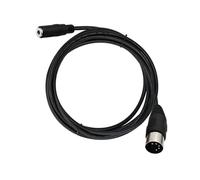 Watreketal Adaptateur Masculin DIN 5pin À L'adaptateur De Son Féminin 3 5 Mm Din 5pin À 3 5 Mm pour Instrument Musique Équipement Coffre Stéréo