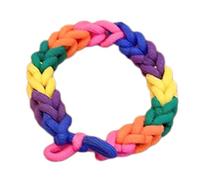 Watreketal Attaches de cheveux pour femmes au crochet faites à la main, attaches de cheveux, attaches de cheveux de couleur arc-en-ciel, belles attaches de cheveux, bracelets de voyage en couple