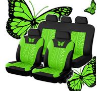 Watreketal Auto SUV Sedans Coussin de Siège Motif Papillon Confort Quatre Saison Utilisation Véhicule Chaise Home Pad 9 Pcs/ensemble Housses Pour Chaise