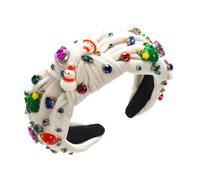 Watreketal Bandeau, bandeau noué pour femme et fille, bandeau de Noël pour cheveux cerceau multi-usages pour prendre des photos