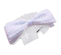 Watreketal Bandeau multicolore fait à la main en dentelle rétro avec nœud pour petite amie, fille