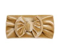 Watreketal Bandeau, nœuds pour bébé fille, bandeaux en velours doux, accessoires pour cheveux, turban élastique