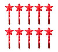Watreketal Bâtons lumineux pour concert enfants LED clignotant bâton cinq branches étoile lumineuse baguette de fée baguette de fête fournitures étoile baguette de fée