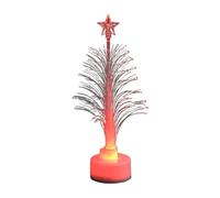 Watreketal Belle Miniature des Arbres De Noël Holiday Sign Light Up Craft Desktop Tree 7 Color Lights for Holiday Miniature Christmas Fil