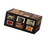 Watreketal Boîte à bijoux moderne en bois avec couvercle élégant - Texture bois - Parfaite pour la décoration de la maison et un usage quotidien