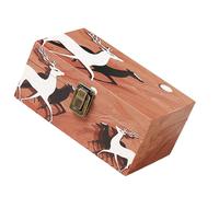 Watreketal Boîte à bijoux moderne en bois avec couvercle élégant - Texture bois - Parfaite pour la décoration de la maison et un usage quotidien