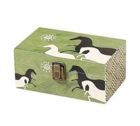 Watreketal Boîte à bijoux moderne en bois avec couvercle élégant - Texture bois - Parfaite pour la décoration de la maison et un usage quotidien