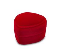 Watreketal Boîte en velours rouge en forme de cœur pour demande en mariage, cadeau de Saint-Valentin, boîte à bijoux pour bijoux, cadeau de cérémonie de mariage