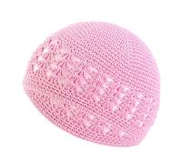 Watreketal Bonnet Chapeau,Chapeau d'hiver élastique Musulman en Crochet Islamique pour Femmes et Hommes Chapeau ajouré Respirant Doux Fournitures d'église de prière