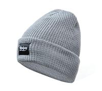 Watreketal Bonnet tricoté réfléchissant pour aventure nocturne multi-usage tête de mort tendance sans bord pour activités quotidiennes nocturnes bonnets d'hiver réfléchissants, gris, Taille unique
