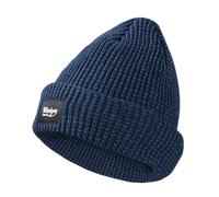 Watreketal Bonnet tricoté réfléchissant pour aventure nocturne multi-usage tête de mort tendance sans bord pour activités quotidiennes nocturnes bonnets d'hiver réfléchissants, Bleu foncé A, Taille