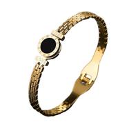 Watreketal Bracelet romain numérique élégant pour femme - Taille réglable - Boucle - Bijoux tendance pour les fêtes et les rendez-vous - Bracelet d'amour gravé, taille unique, Comme décrit