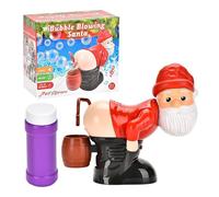 Watreketal Bulle Électrique Soufflant du Santa Christmas Maker Jouet pour Atmosphères De Vacances Création Machine De Pet Automatique Bubble Maker Toy Fête Accessoire