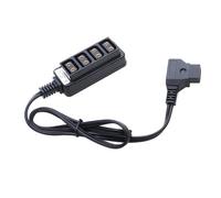 Watreketal Câble souple et flexible pour batterie Anton V-Mount D-TAP Out vers 4 femelles Câble répartiteur adaptateur répartiteur 4 voies Câble d'alimentation portable