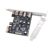 Watreketal Carte d'extension PCIE 1X vers USB 3.2 Gen1 Vitesse 5 Gbit/s 2 ports + 2 ports de type C D720201 Puce Type C En-tête de panneau avant