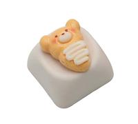 Watreketal Carton De Dessin Animé Ours À Pizza Resin Keycaps pour Les Claviers Mécaniques Couleur Douce en Option Améliore La Conception des Claviers Mécaniques De Conception Keycaps