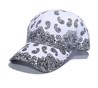 Watreketal Casquette de baseball de sport exquise imprimée noix de cajou casquettes de papa Hip Hop pour chapeaux de soleil pour femmes hommes neutres accessoire quotidien casquette de sport pour