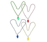 Watreketal Chaîne De Perles En Plastique Décorations Noël Bleu Lumières Suspendues La Chaîne Pendentif LED Décors Pour Un Événement Fête Extérieur Intérieur Festif Décors Collier D'éclair