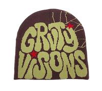 Watreketal Chapeau,Bonnet Coupe-Vent pour Adolescents Chapeau élastique à Motif de Lettres Protection des Oreilles Fournitures de Cyclisme et de Ski Hiver