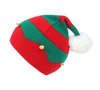 Watreketal Chapeau de Père Noël rayé unisexe confortable tricoté Chapeaux pour le Nouvel An Vacances de Noël Chapeaux adultes hommes drôles enfants