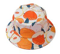 Watreketal Chapeau Seau,Chapeau Seau pour Enfants Chapeau de pêcheur imprimé de Fruits d'été avec Corde Coupe-Vent pour Chapeau de Soleil Assorti avec Tout pour l'école Maternelle