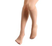 Watreketal Chaussettes 1/5/10 paires de chaussettes fines et transparentes longueur genou couleur unie pour tous les jours en nylon soie au-dessus du mollet Chaussettes longues, Couleur : 1 paire, 52