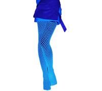 Watreketal Chaussettes,Leggings de bas en résille qui brillent dans la nuit pour femmes collants lumineux en résille collants en résille blancs taille haute