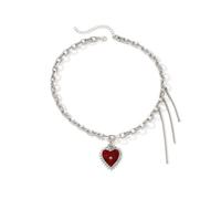 Watreketal Collier avec pendentif en forme de cœur gothique - Accessoire portable pour des styles individualistes et divers événements, taille unique, Comme décrit, Comme décrit.