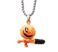 Watreketal Collier De Charme De Citrouille D'Halloween Élégant Chaîne Claviculaire Ajusté Polycliace Joaillerie Joaillerie Accessoires Pendentif UNIQUE PUMPIN PUMPIN