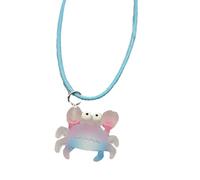 Watreketal Collier hippocampe clown pour femme avec ligne de cire et chaîne réglable pour étudiant, taille unique, Comme décrit, Comme décrit.