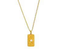 Watreketal Collier moderne avec pendentif soleil, lune, étoile du monde, accessoire réglable, collier tendance pour les amateurs de mode, collier unique, taille unique, Comme décrit, Comme décrit.