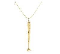 Watreketal Collier multifonction en forme de sardine avec pendentif détaillé - Accessoire quotidien - Convient pour une tenue décontractée ou une fête - Bijoux uniques en forme de poisson