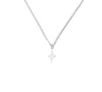 Watreketal Collier ras du cou délicat en forme d'étoile simple hiphop à la mode, chaîne torsadée couleur chanceuse pour homme et femme, collier ras du cou simple lune et étoile, taille unique, Comme