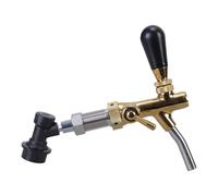 Watreketal Distributeur De Bière Pression Fûts Coupleurs en Laiton Texture Robinet Distributeur Pression Kegerator Robinet Homebrews Accessoire pour Vin Robinet Réglable