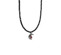 Watreketal Élégant collier à thème foncé tendance en cristal noir mettant en évidence le cœur et le papillon pour femme fait à la main, taille unique, Comme décrit, Comme décrit.
