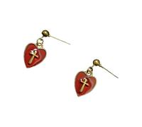 Watreketal Élégant collier pendentif en forme de cœur et croix pour les fêtes et personnaliser les styles de collier en alliage, taille unique, Comme décrit, Comme décrit.