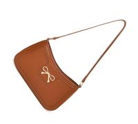 Watreketal Élégant sac à main en cuir synthétique pour femme, sac à bandoulière décontracté sous les bras, idéal pour les trajets et les événements décontractés, sac à main en cuir synthétique, marron