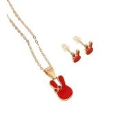 Watreketal Ensemble collier et boucles d'oreilles sur le thème des lapins élégants, accessoires portables pour offrir ou personnaliser, bijoux robustes et confortables, taille unique, Comme décrit